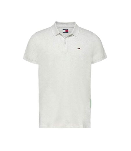 Polo gris chiné homme tommy hilfiger tjm slim - l