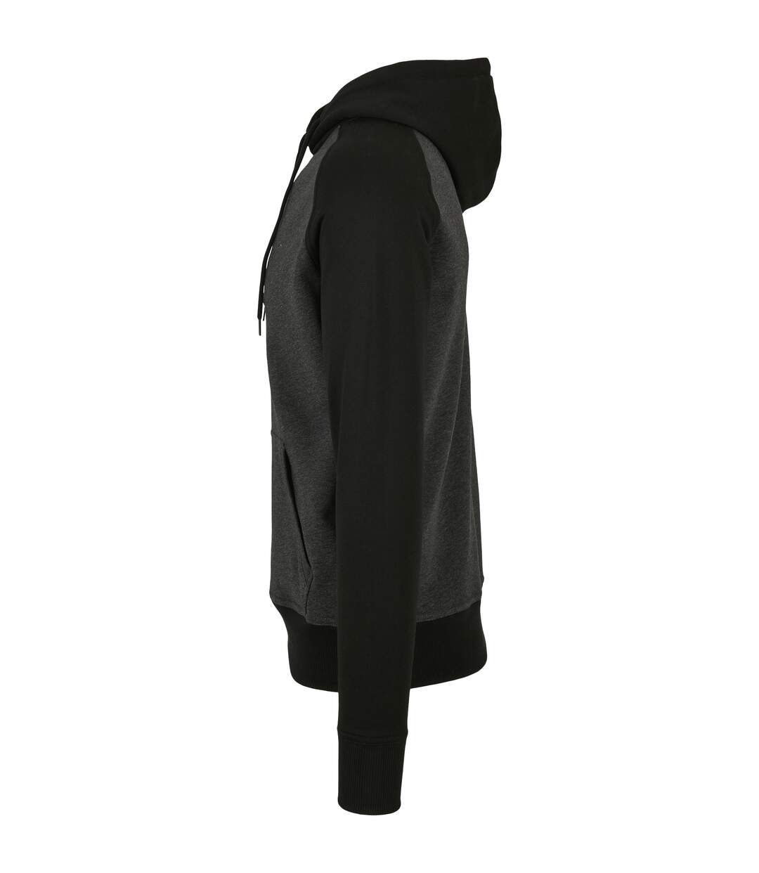 Sweat À Capuche Homme Charbon Build Your Brand-3