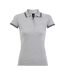Polo Pasadena Femme Gris Chiné Bleu Marine SOLS-1