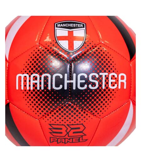MANCHESTER ballon noir/rouge blanc sport zone