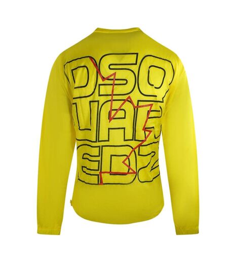 Unisex Adult Logo Back Print Long-sleeved T-shirt Yellow DSquared2