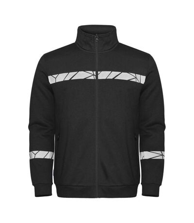 Mens Progression Hi-vis Full Zip Sweatshirt Black Projob