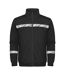 Mens Progression Hi-vis Full Zip Sweatshirt Black Projob-1