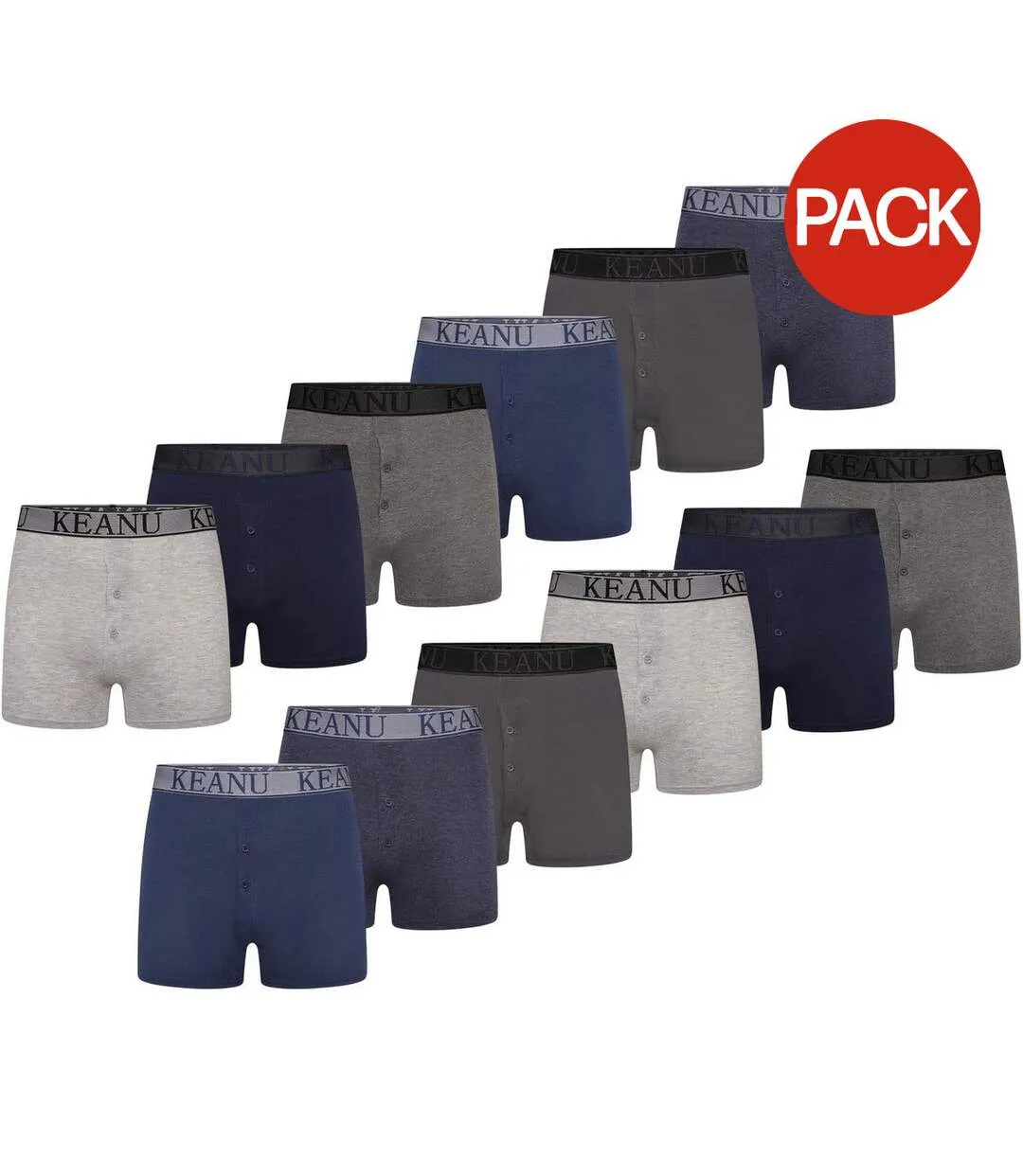 Boxers Motif/style Uni Homme Bleu Keanu-2
