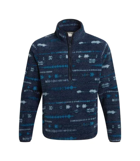 Haut Polaire Motif/style Paysage National Trust Rawthey Homme Bleu Marine Imprimé Craghoppers