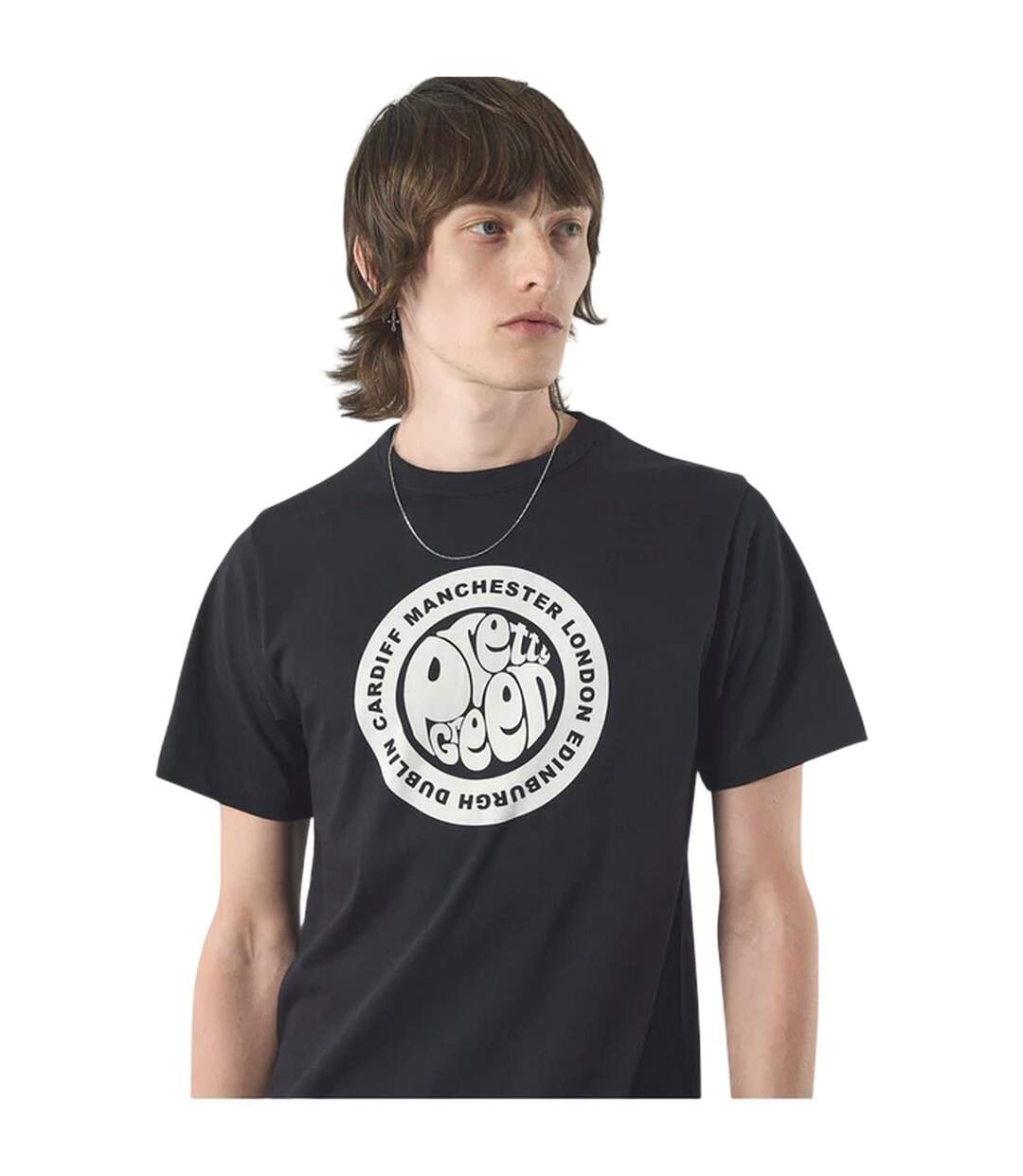 Mens Tour Logo T-shirt Black Pretty Green-4