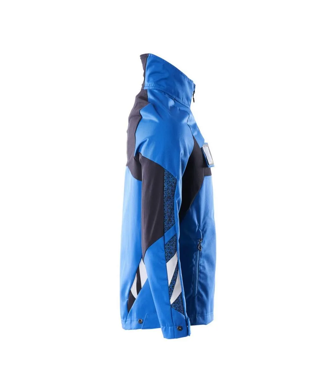 Mens Accelerate Stretch Jacket Azure Blue Dark Navy Mascot-3