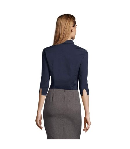 Blouse Femme Bleu Foncé SOLS