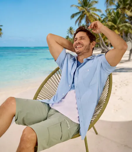 La Chemise Crépon Manches Courtes