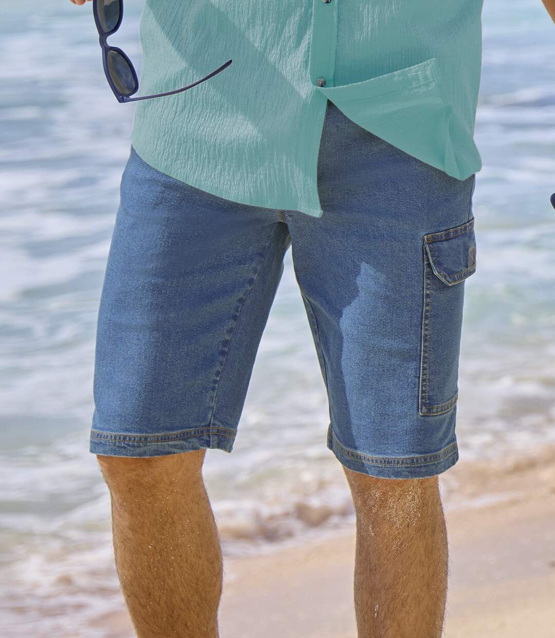2er-Pack Jeans-Bermudas „Stretch-Komfort“-2