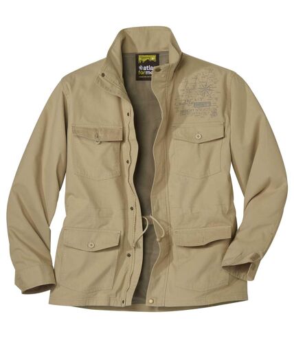 Men's Beige Summer Safari Jacket