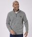 Pack of 4 Men's Zip-Neck Brushed Fleece Jumpers