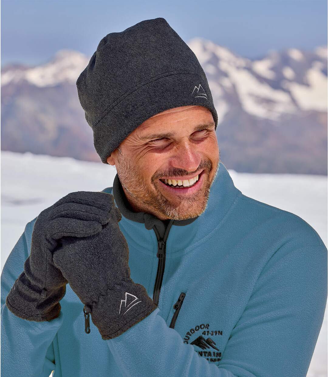 Muts en handschoenenset in fleece-4