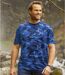 Pack of 2 Men's Camouflage T-Shirts - Blue Grey
