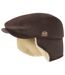 Men's Brown Faux-Suede Flat Cap-3