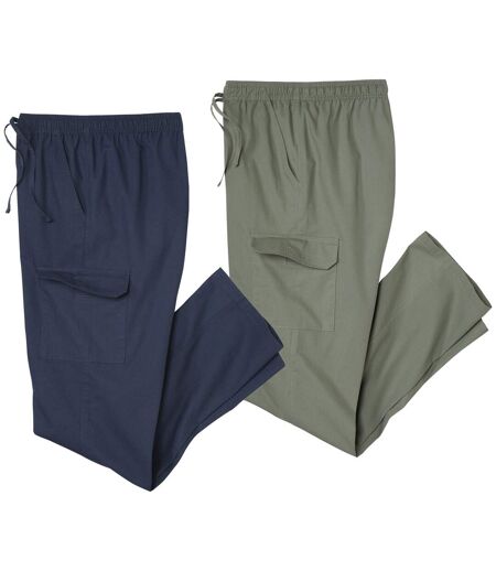 Lot de 2 Pantalons Détente Cargo