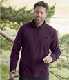 Pack of 2 Men's Half-Zip Microfleece Sweaters - Gray Purple Atlas For Men