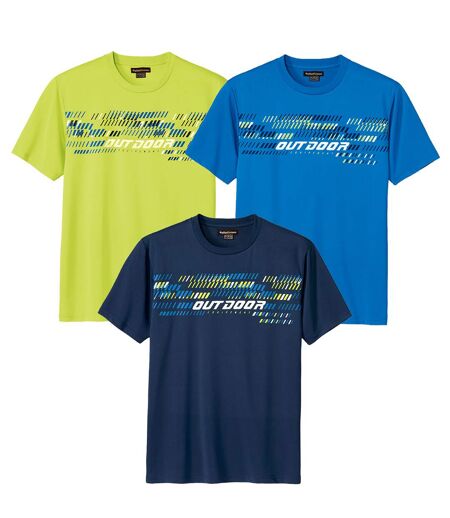  Le Lot de 3 Tee-Shirts Sport Graphiques
