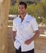 Men's White Pilot-Style Cotton Shirt-2