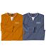 Lot de 2 Tee-Shirts Manches Longues Col Fantaisie 