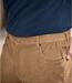 Pantalon Velours Cargo Stretch Marron 