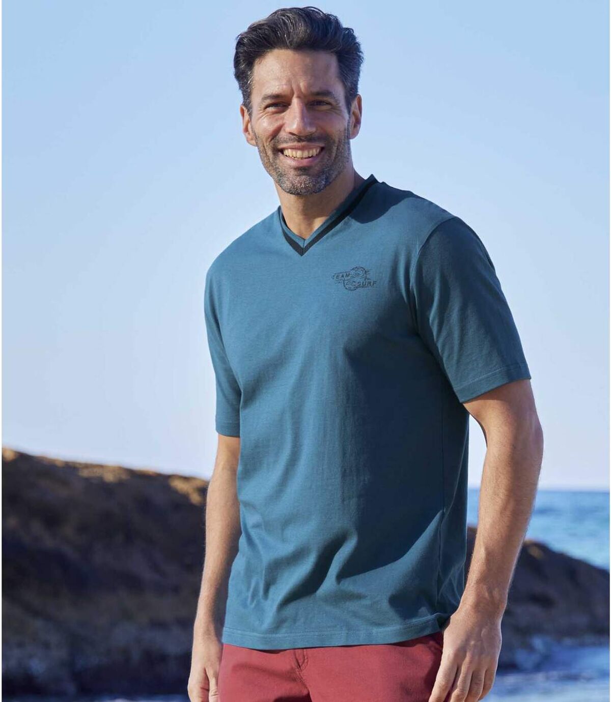 Set van 3 T-shirts met V-hals California  Atlas For Men