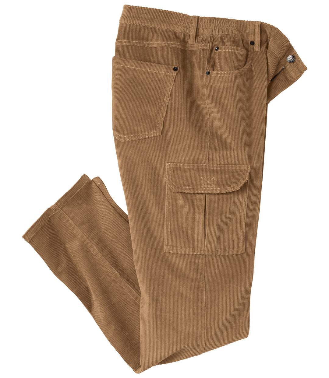 Pantalon cargo extensible homme - beige