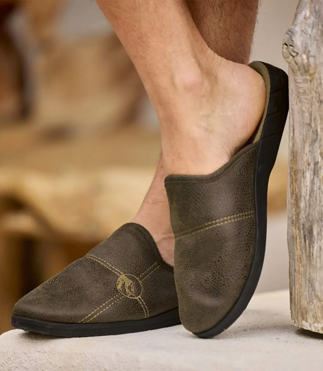 Les Chaussons Suédine Intérieur Polaire-2