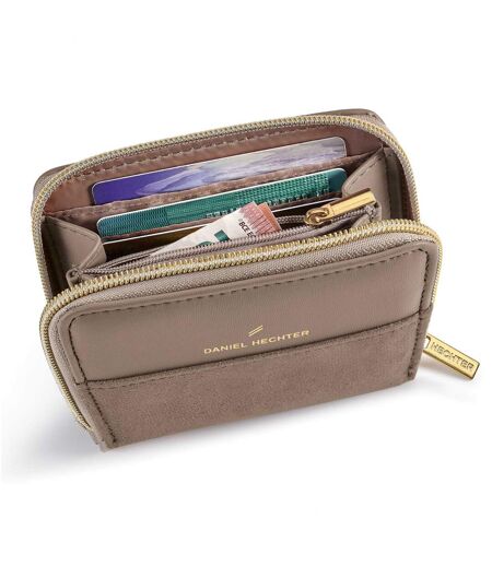 Women's Taupe Dual Fabric Wallet 