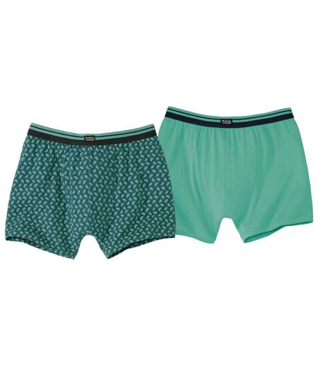 Pack of 2 Men's Turquoise Boxer Shorts