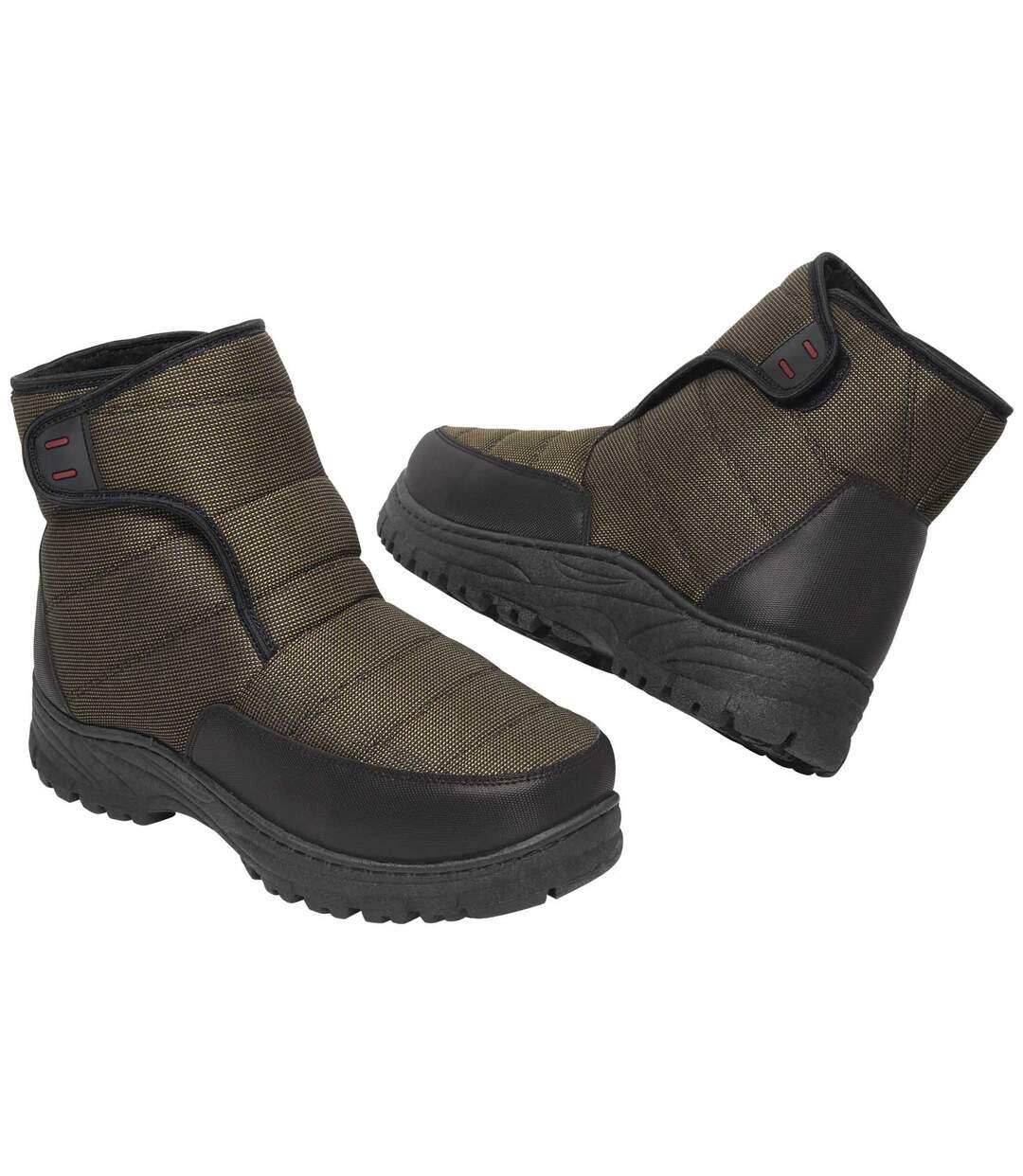 Mens velcro hot sale snow boots