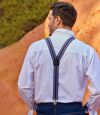 Men's Blue Striped Suspenders Atlas For Men