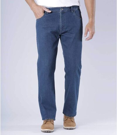 Men's Blue Regular-Fit Jeans