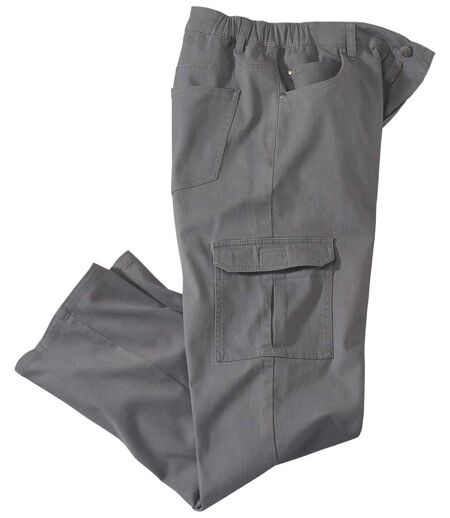 Men's Grey Cargo Trousers