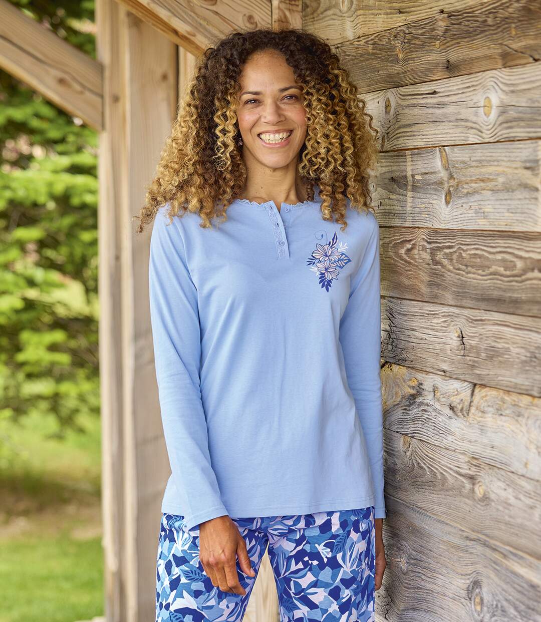 Le Pyjama Pantalon Imprimé Floral-2