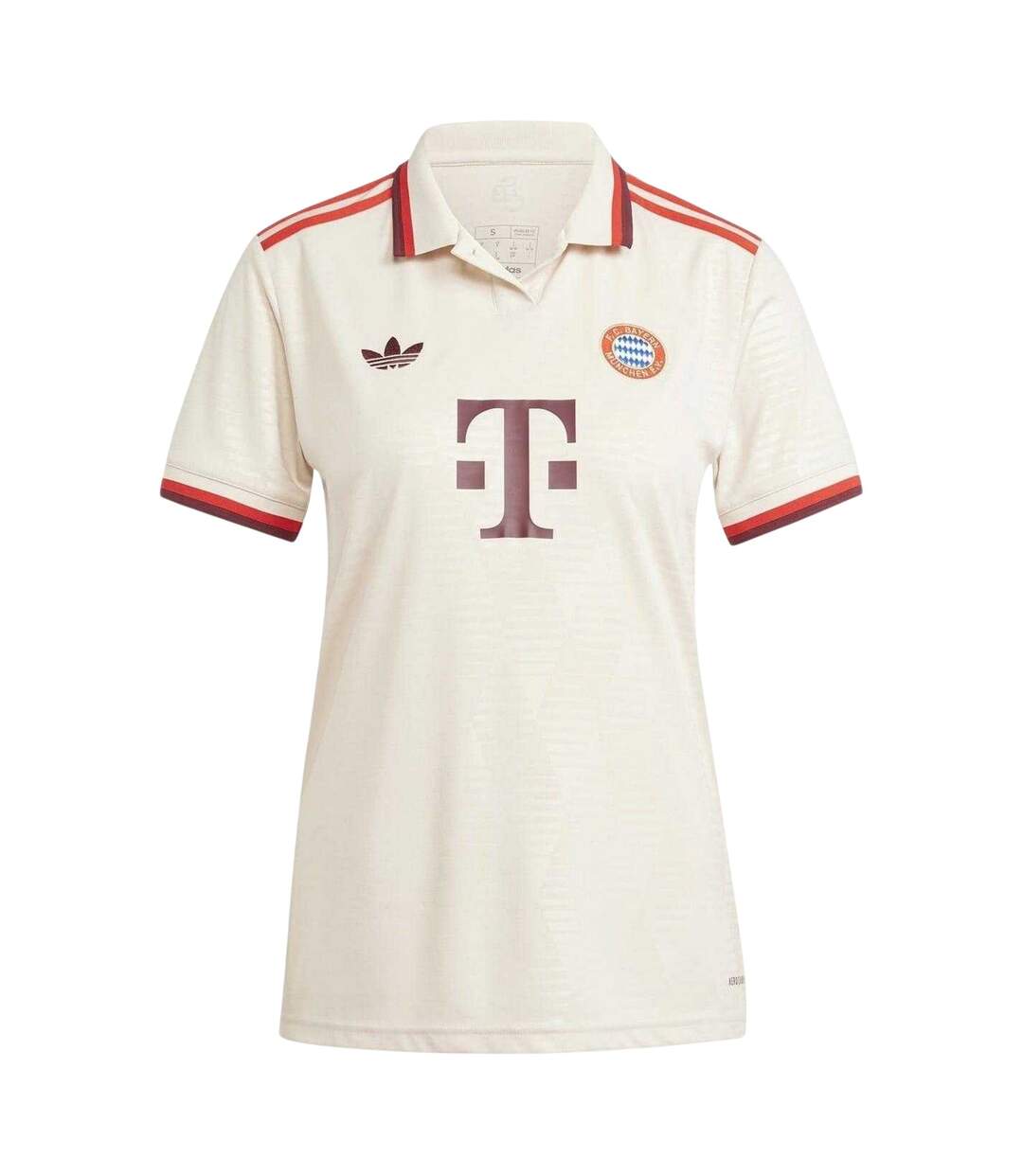 Maillot De Foot Motif/style Fc Barcelone Femme Beige Clair Adidas-2