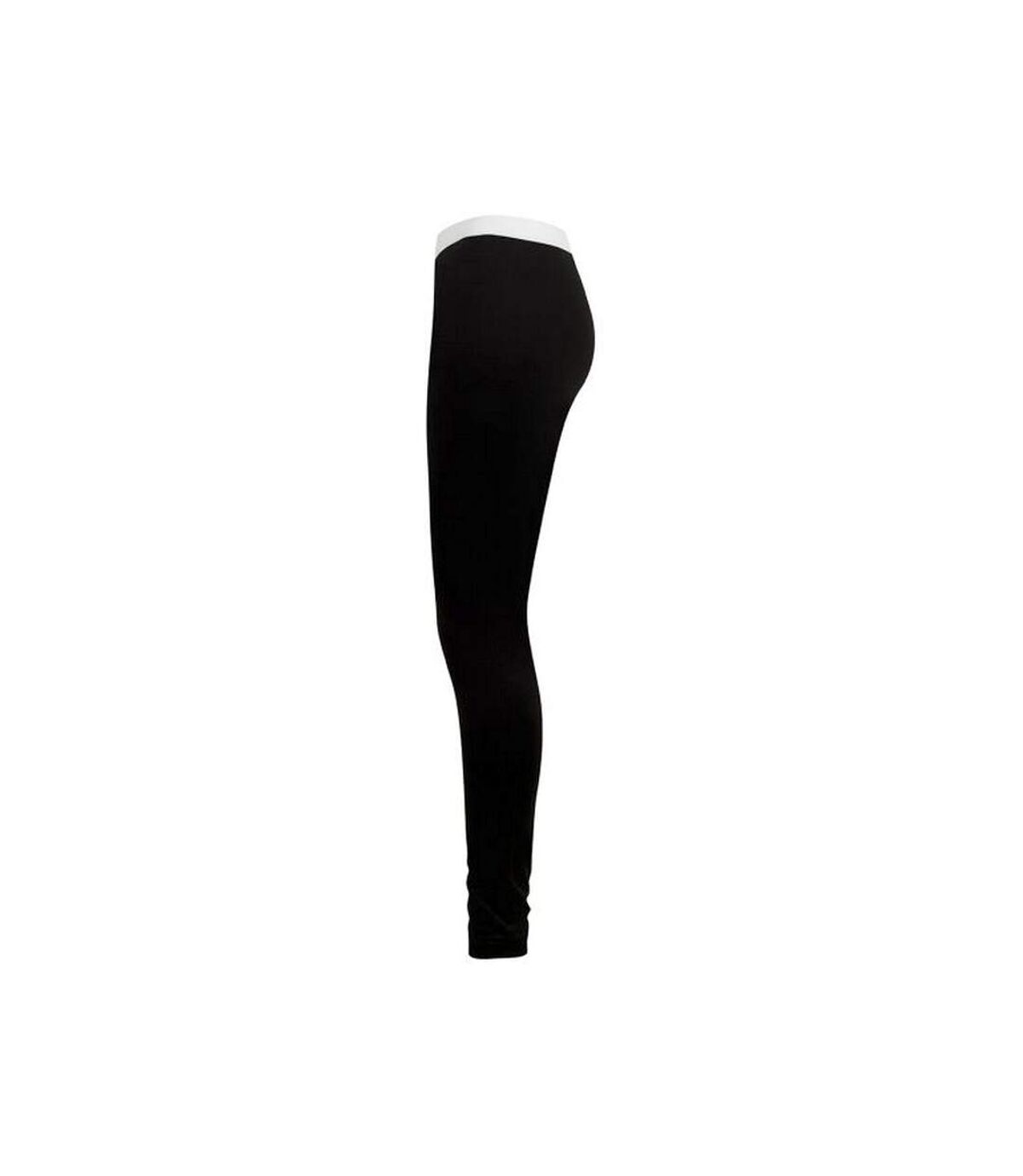 SF Womens/Ladies Leggings (Black/White)