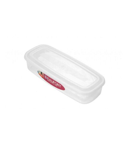 Beaufort Oblong Bacon Plastic Box (Clear) (0.2 Gallon)
