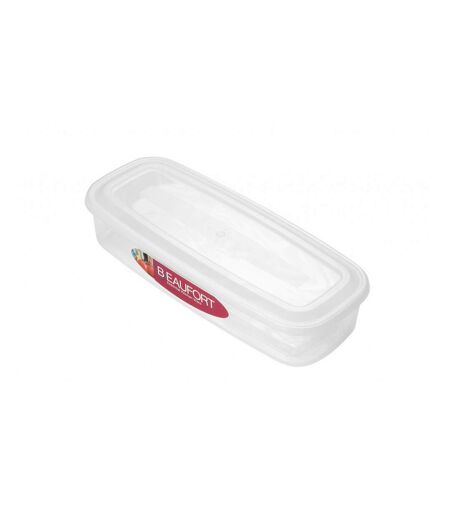 Beaufort Oblong Bacon Plastic Box (Clear) (0.2 Gallon)