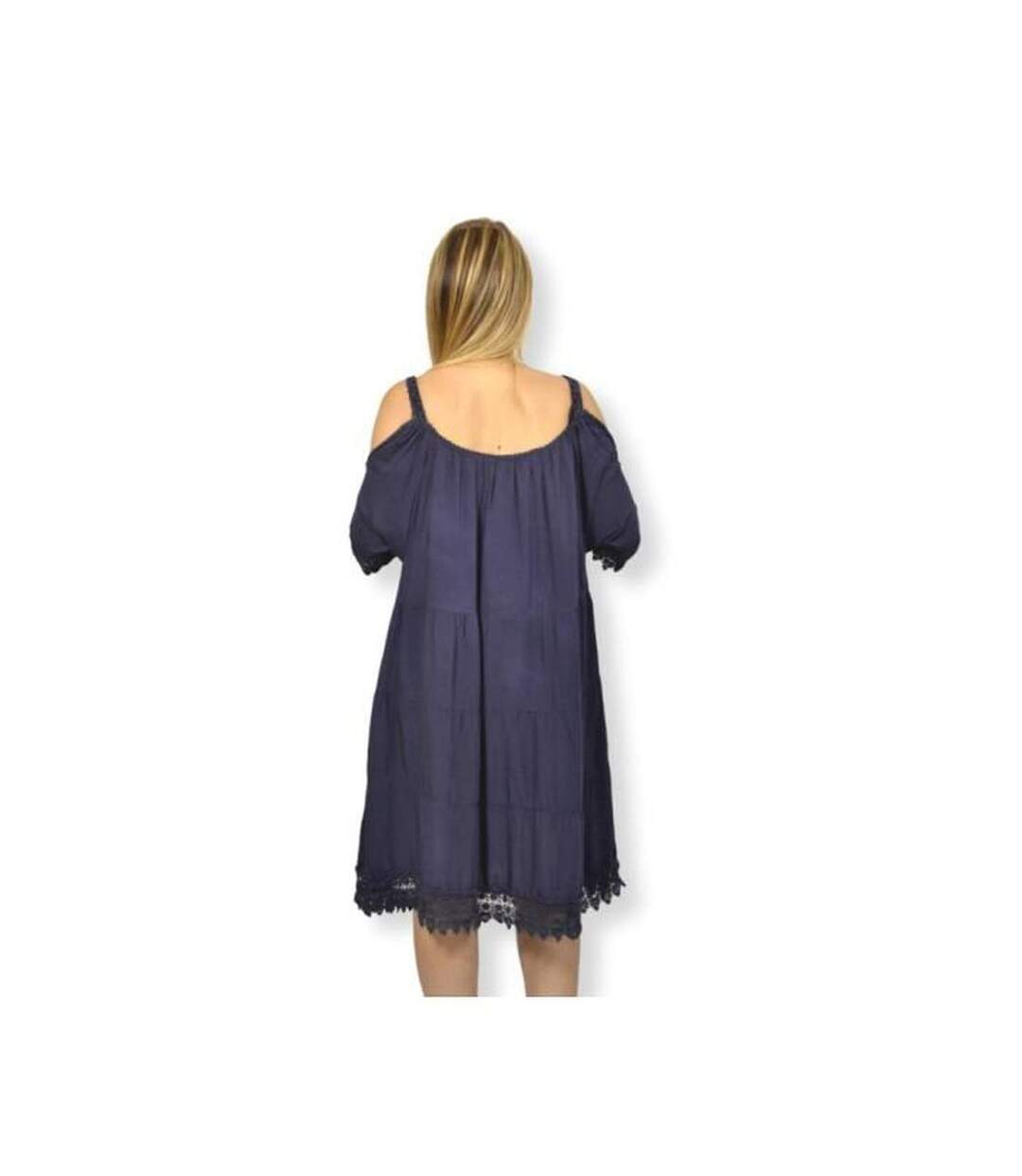 Robe femme sans manche - Bleu - Grande taille-1