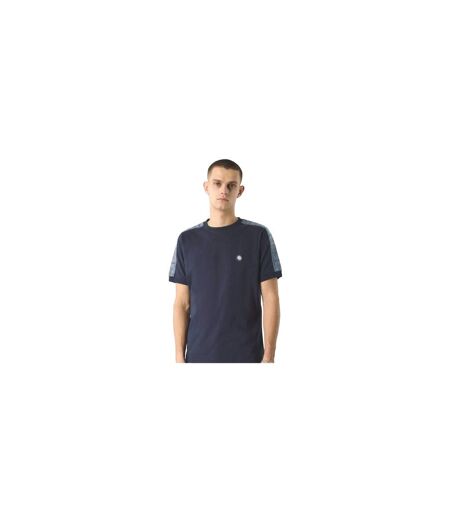 Mens Paisley Taped T-shirt Navy Pretty Green
