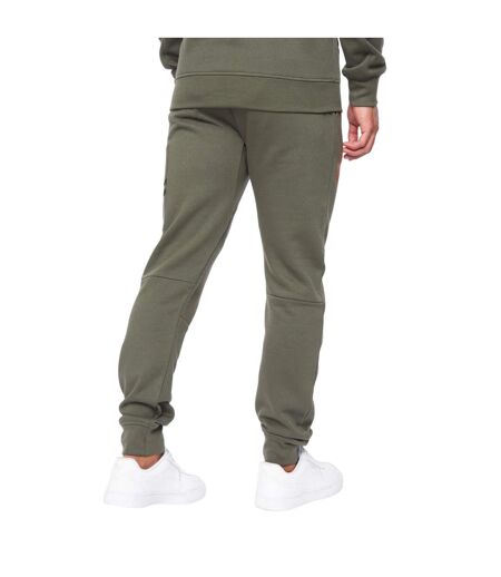 Mens heningys jogging bottoms dark olive Duck and Cover