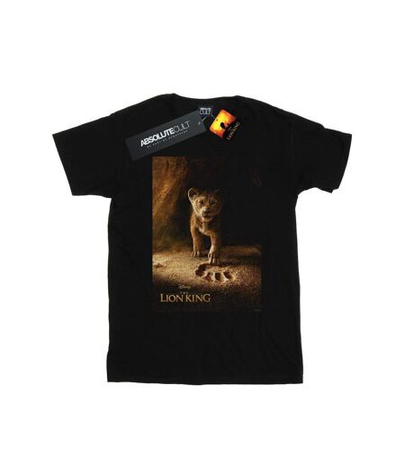 Disney Womens/Ladies The Lion King Movie Simba Poster Cotton Boyfriend T-Shirt (Noir) - UTBI29163