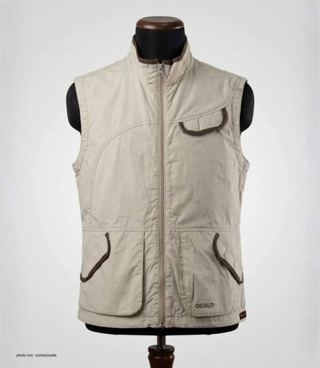 OGALO 211260U001 Gilet sans manches pour femme : Confort naturel en pur coton et élégance décontractée-4