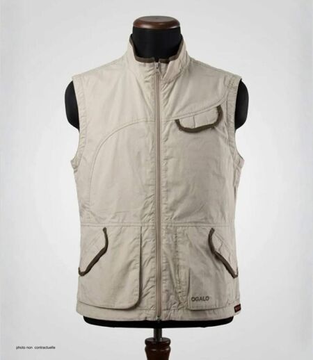 OGALO 211260U001 Gilet sans manches pour femme : Confort naturel en pur coton et élégance décontractée