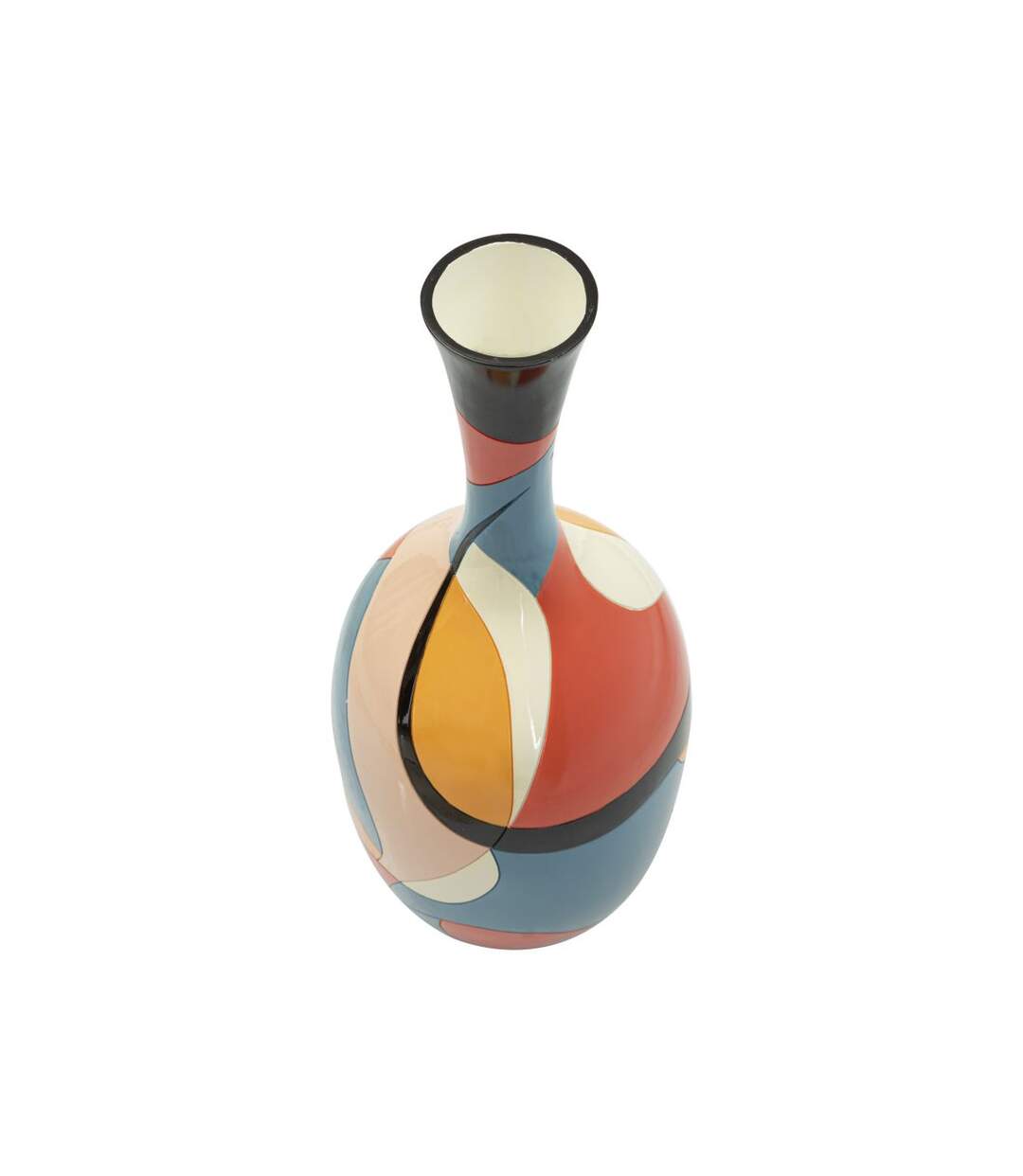 Vase Déco en Résine Rubic 66cm Multicolore-2