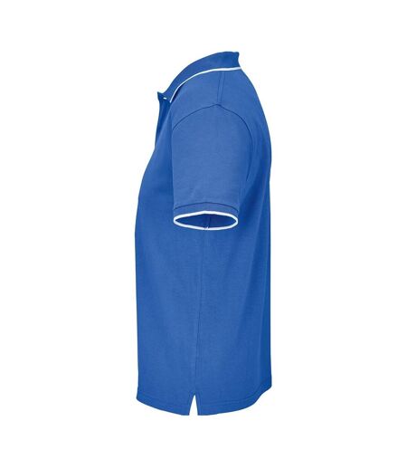 Polo Palermo Adulte Bleu Roi Blanc SOLS