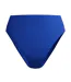Womens/ladies Cheeky Solid High Waist Bikini Bottoms Blue Speedo-1