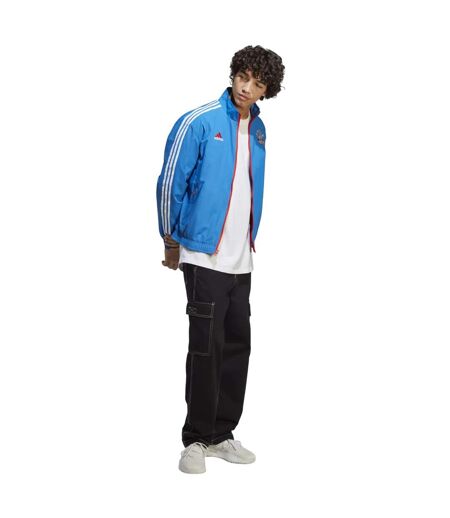 Mens Fc Bayern Munchen 2022-23 Reversible Anthem Jacket Royal Blue Adidas