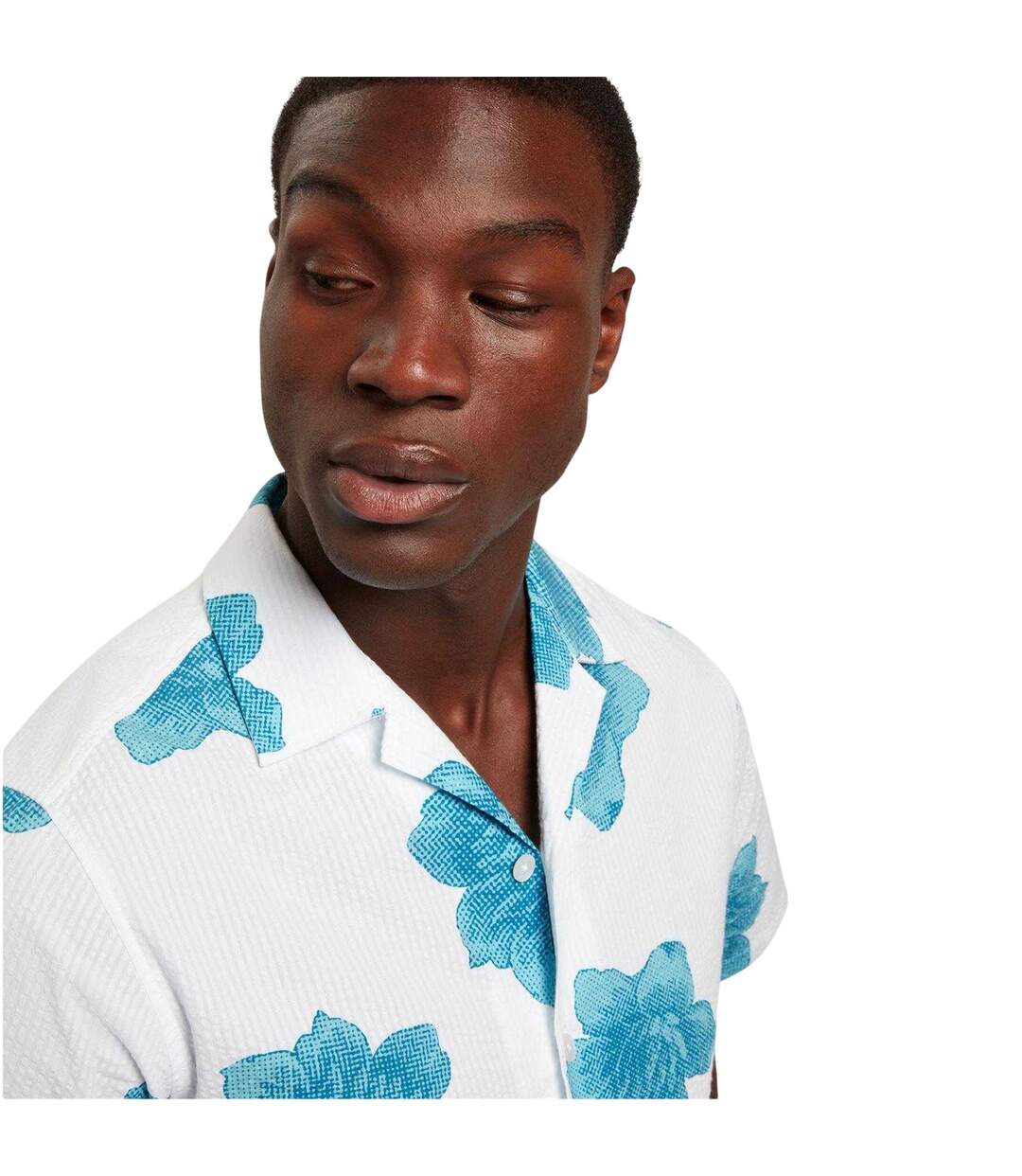 Chemise Manches Courtes Motif/style Floral Homme Blanc Ted Baker-4